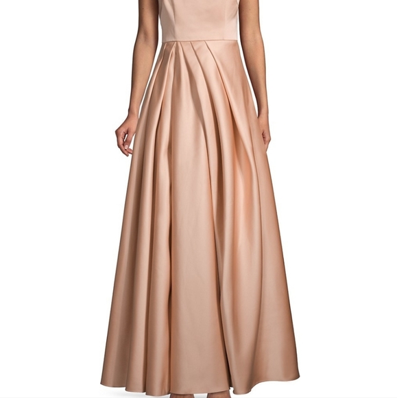 Beta v neck pleated gown - Picture 4 of 6